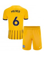 Brighton James Milner #6 Venkovní dres pro děti 2024-25 Krátký Rukáv (+ trenýrky)